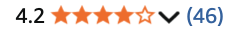 Amazon star rating and review count